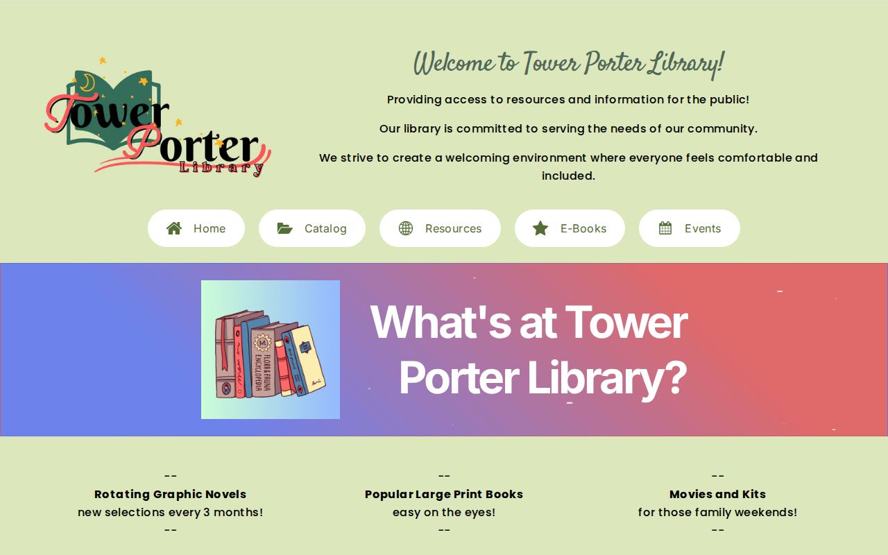 Tower Porter Library Catalog